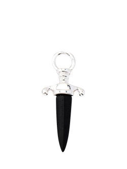 frkl. Rebel Heart Dagger Charm, Black, Black