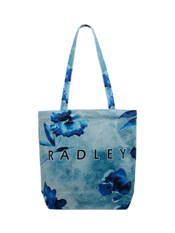 Radley Canvas Tote Bag, Denim Blue, Denim