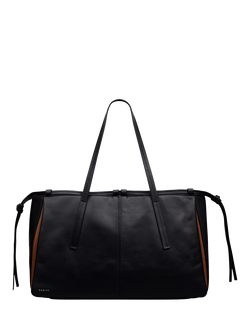 Radley The Connaught Leather Large Shoulder Bag, Black, Black