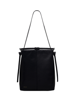 Radley The Connaught Leather Shoulder Bag, Black, Black