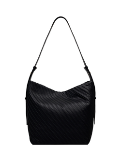 Radley The Luxborough Leather Striped Bucket Bag - view 2, Black