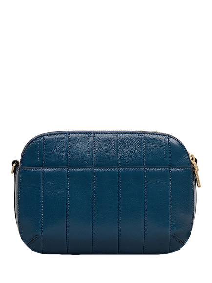 Radley Dukes Place Leather Zip-Top Crossbody Bag, Utility Blue - view 2, Utility Blue