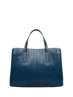 Radley Dukes Place Leather Grab Bag, Utility Blue - view 2, Utility Blue