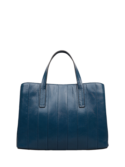 Radley Dukes Place Leather Grab Bag, Utility Blue - view 2, Utility Blue