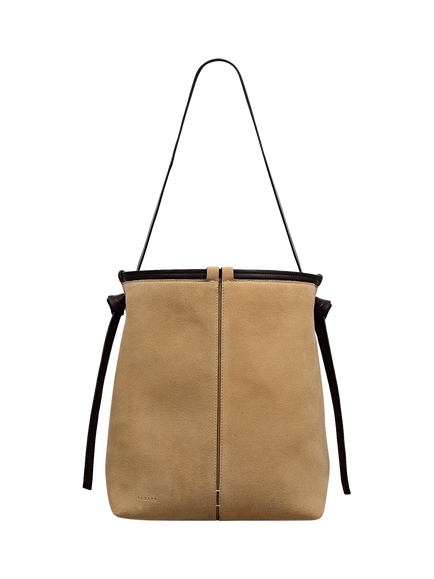 Radley The Connaught Suede Shoulder Bag, Sahara, Sahara