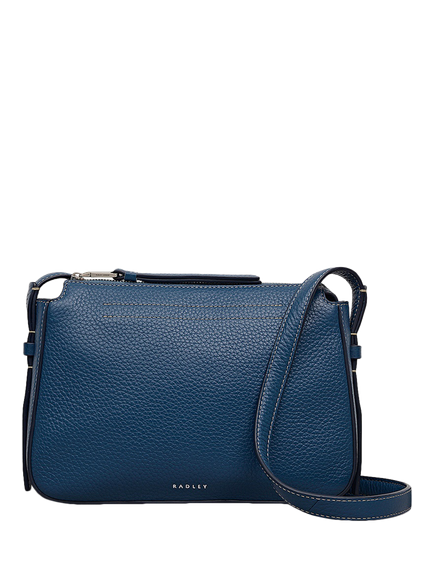 Radley Oak Street Leather Crossbody Bag, Utility Blue