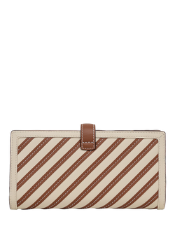 Radley Willis Street Large Leather Striped Purse, Salt - view 2, Salt