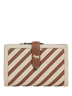 Radley Willis Street Medium Striped Leather Purse, Apple, Salt/Multi