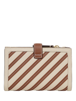 Radley Willis Street Medium Striped Leather Purse, Apple - view 2, Salt/Multi