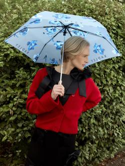 Radley Floral Handbag Umbrella, Denim - view 2, Denim