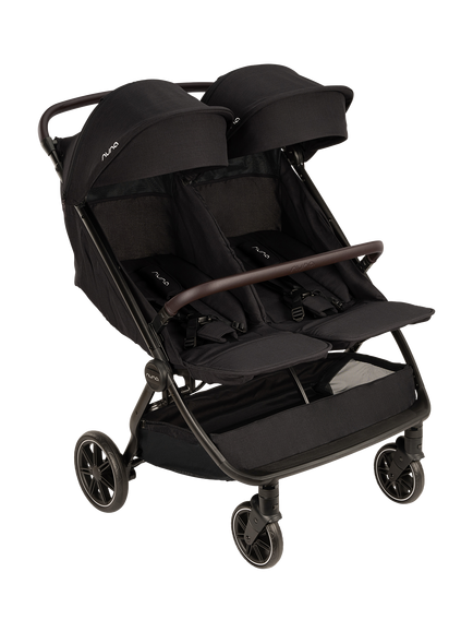 Nuna TRVL Double Pushchair, Caviar, Caviar