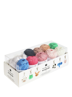 Rico Design Ricorumi Chingu Animal Keyrings Crochet Kit, Multi