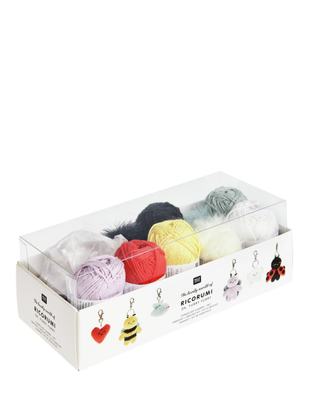 Rico Design Ricorumi Chingu Sky Keyrings Crochet Kit, Multi