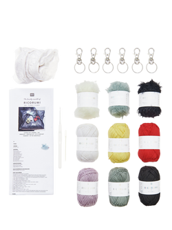 Rico Design Ricorumi Chingu Sky Keyrings Crochet Kit - view 2, Multi