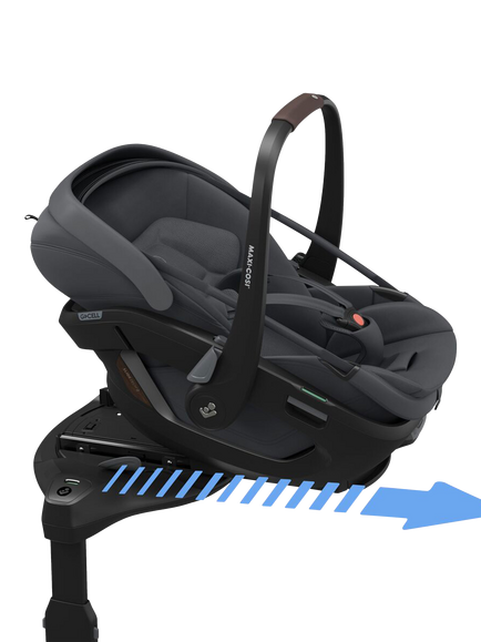 Maxi-Cosi Coral Slide Pro iSize Baby Car Seat, Moon Graphite - view 2, Moon Graphite