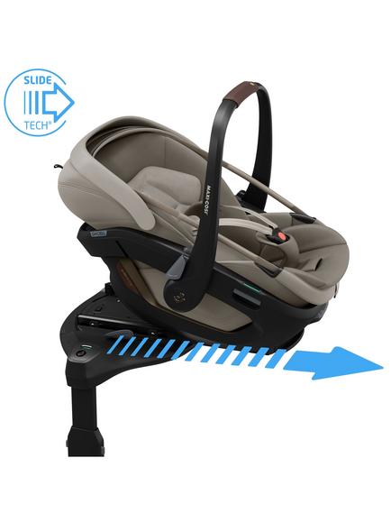 Maxi-Cosi Coral Slide Pro iSize Baby Car Seat, Sand - view 2, Sand