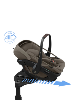 Maxi-Cosi Coral Slide Pro iSize Baby Car Seat, Oak Truffle - view 2, Oak Truffle