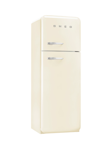 Smeg FAB30RCR6UK Freestanding 80/20 Fridge Freezer, Cream - view 2, Cream