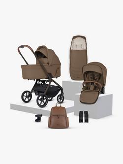 Silver Cross Breez Stroller, Carrycot & Accessories Bundle, Maple