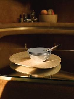 Alessi Rocc Stainless Steel Reed Diffuser, Marble - view 2, Silver