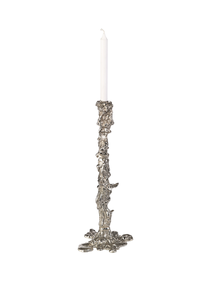 pols potten Drip Extra Large Candle Holder, Silver - view 2, Silver