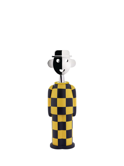 Alessi 'Alessandro M' Chequered Corkscrew, Yellow/Black, Multi