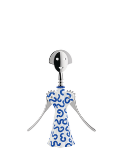 Alessi 'Anna G' Delft Corkscrew, Blue/White, Multi