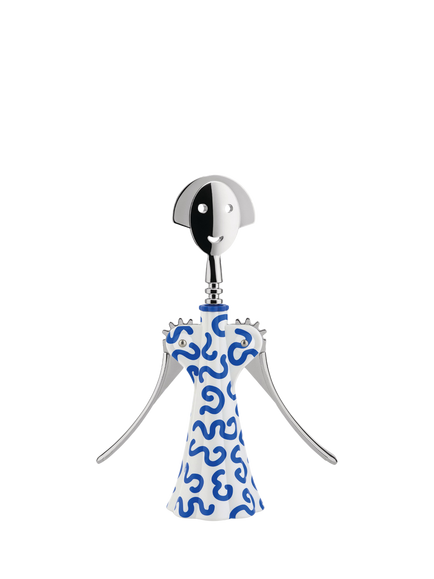Alessi 'Anna G' Delft Corkscrew, Blue/White, Multi