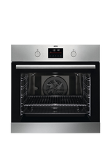 AEG OUTLET 6000 BPS355061M Built-In Electric Self Cleaning Single Oven with Steam Function, Like New, Stainless Steel