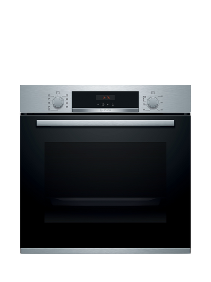 Bosch OUTLET Series 4 HBS573BS0B Built In Electric Self Cleaning Single Oven, Like New, Stainless Steel, Stainless Steel