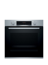 Bosch OUTLET Series 4 HRS574BS0B Built In Electric Self Cleaning Single Oven with Steam Function, Like New, Stainless Steel