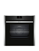 Neff OUTLET B57CS24H0B Slide and Hide Built-In Single Electric Oven, 60cm Wide, Like New, Black
