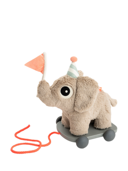Done by Deer Elephee Pull Along 2-in-1 Toy, Sand