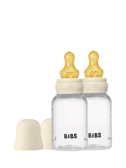BIBS Latex Baby Bottle, Pack of 2, Slow Flow, 150ml, Multi