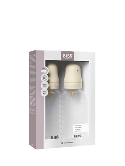 BIBS Latex Baby Bottle, Pack of 2, Medium Flow, 270ml - view 2, Multi