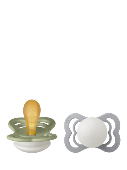 BIBS Supreme Baby Soothers, Pack of 2, Sage, Size 1, Sage