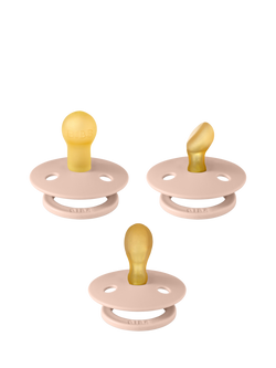 BIBS Try-It Soothers Collection, Pack of 3, Size 1, Blush, Blush