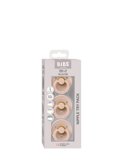 BIBS Try-It Soothers Collection, Pack of 3, Size 1, Blush - view 2, Blush