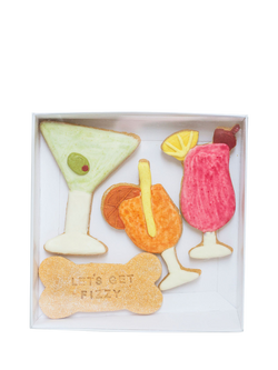 Fluff & Crumble Cocktail Dog Biscuit Gift Set, Multi