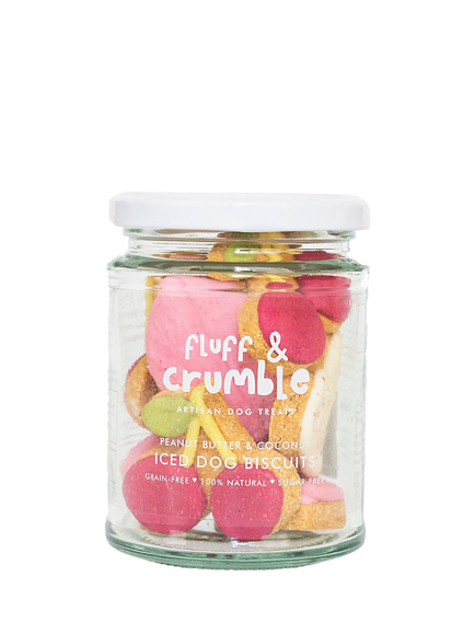 Fluff & Crumble Valentine's Day Dog Biscuits, Red Multi Red