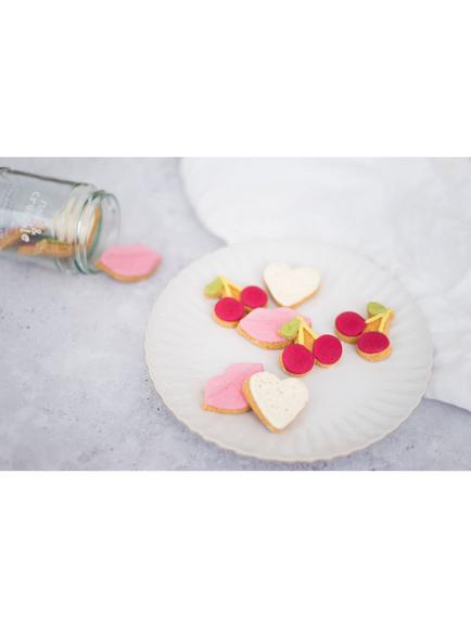 Fluff & Crumble Valentine's Day Dog Biscuits - view 2, Red Multi Red