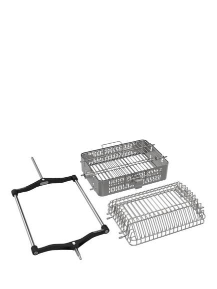 Kamado Joe BBQ JoeTisserie Basket Kit, Black
