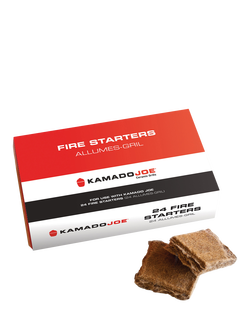 Kamado Joe Pure Paraffin Wax Fire Starters, Pack of 24, Black