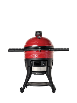 Kamado Joe Big Joe WiFi Konnected Charcoal BBQ & Smoker with Cart & Cover Bundle - view 2, Red