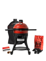 Kamado Joe Classic Joe WiFi Konnected Charcoal BBQ & Smoker with Cart & Cover Bundle