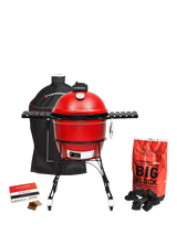 Kamado Joe Classic Joe Series I Charcoal BBQ with Cart & Cover Bundle