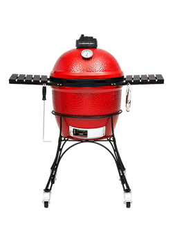Kamado Joe Classic Joe Series I Charcoal BBQ with Cart & Cover Bundle - view 2, Red
