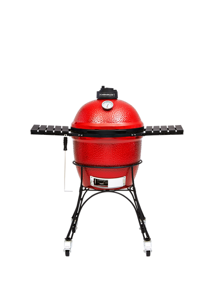 Kamado Joe Classic Joe Series I Charcoal BBQ with Cart & Cover Bundle - view 2, Red