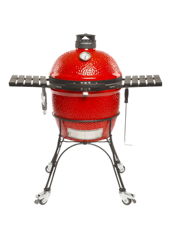 Kamado Joe Classic Joe Series II Charcoal BBQ with Cart & Cover Bundle - view 2, Red
