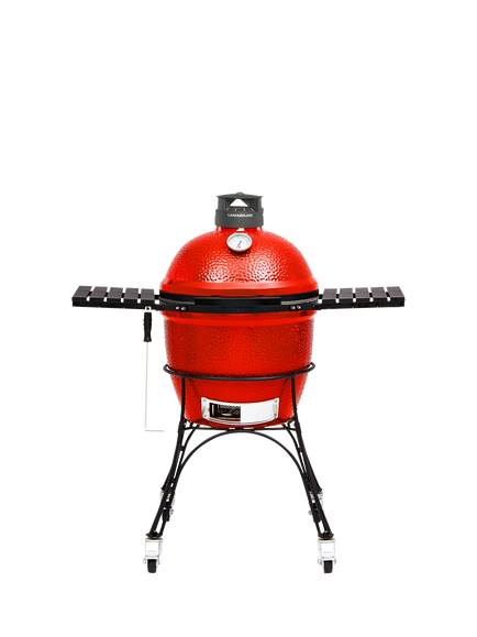 Kamado Joe Classic Joe Series II Charcoal BBQ with Cart & Cover Bundle - view 2, Red